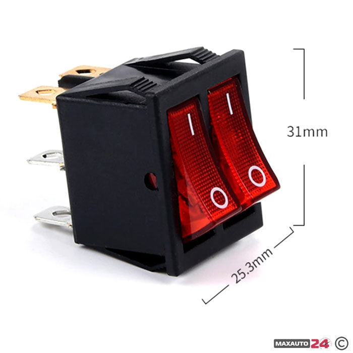 Електрическо копче 1865 - двойно