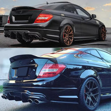 Спойлер за багажник (лип) – Mercedes C-Class Coupe W204, 2011–2015, черен