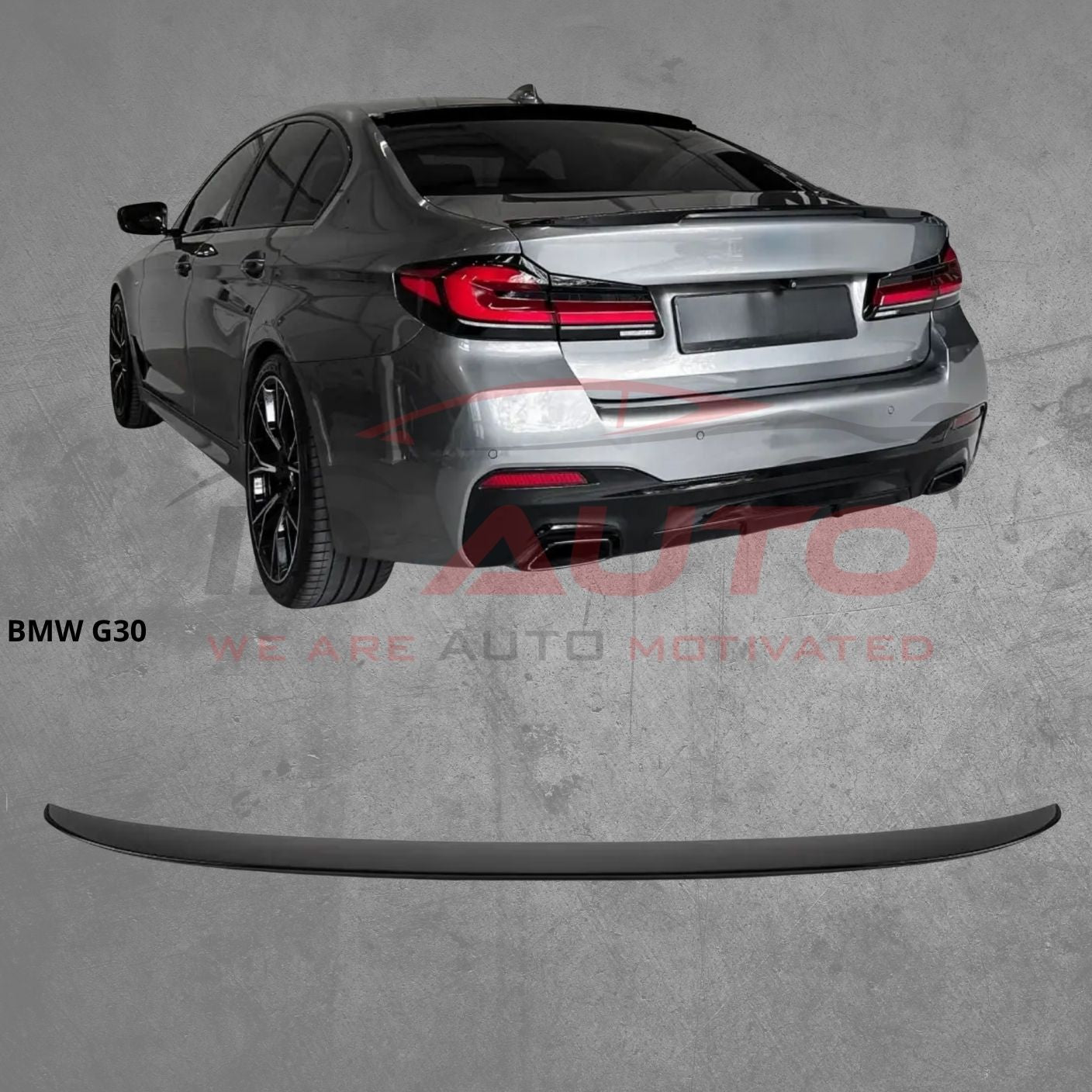 Спойлер за багажник за BMW 5 Series G30 (2017–2023) – M5 Style, черен гланц