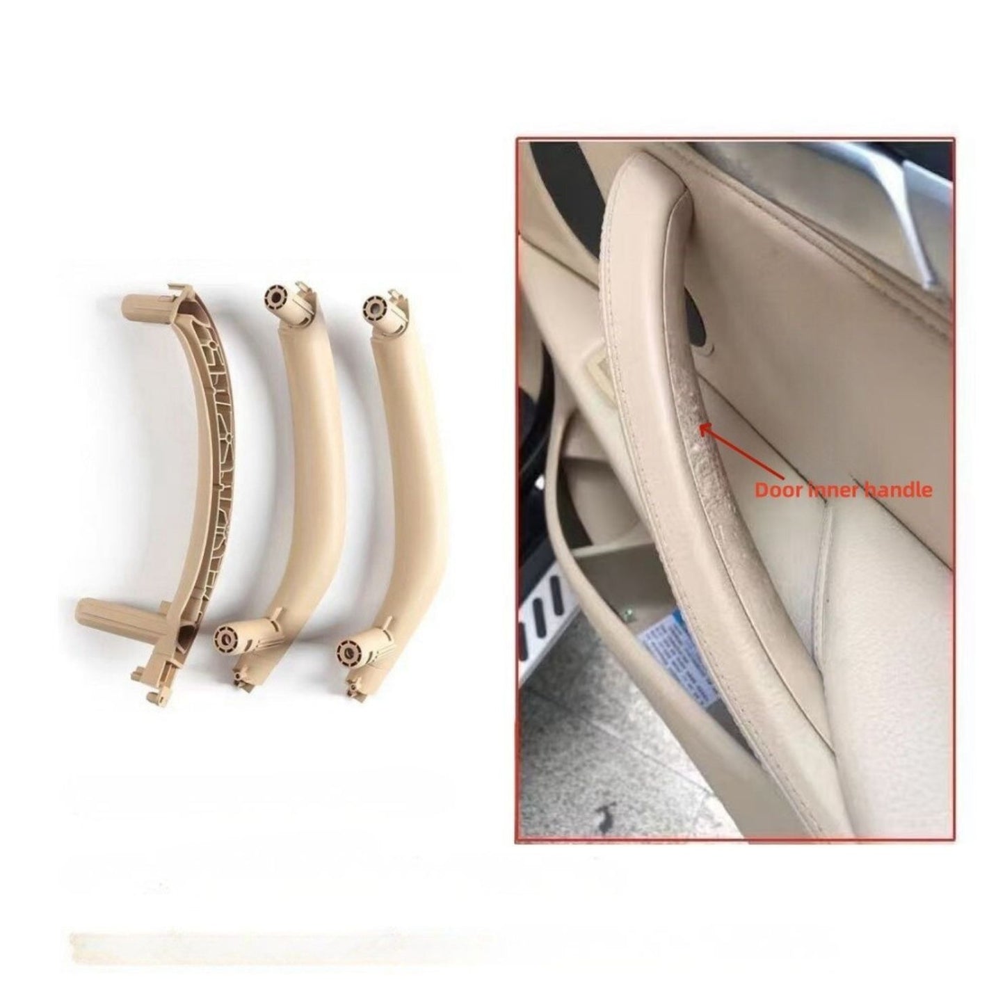 Бежови интериорни дръжки за BMW X5 F15 / X6 F16 (2013–2019) – комплект