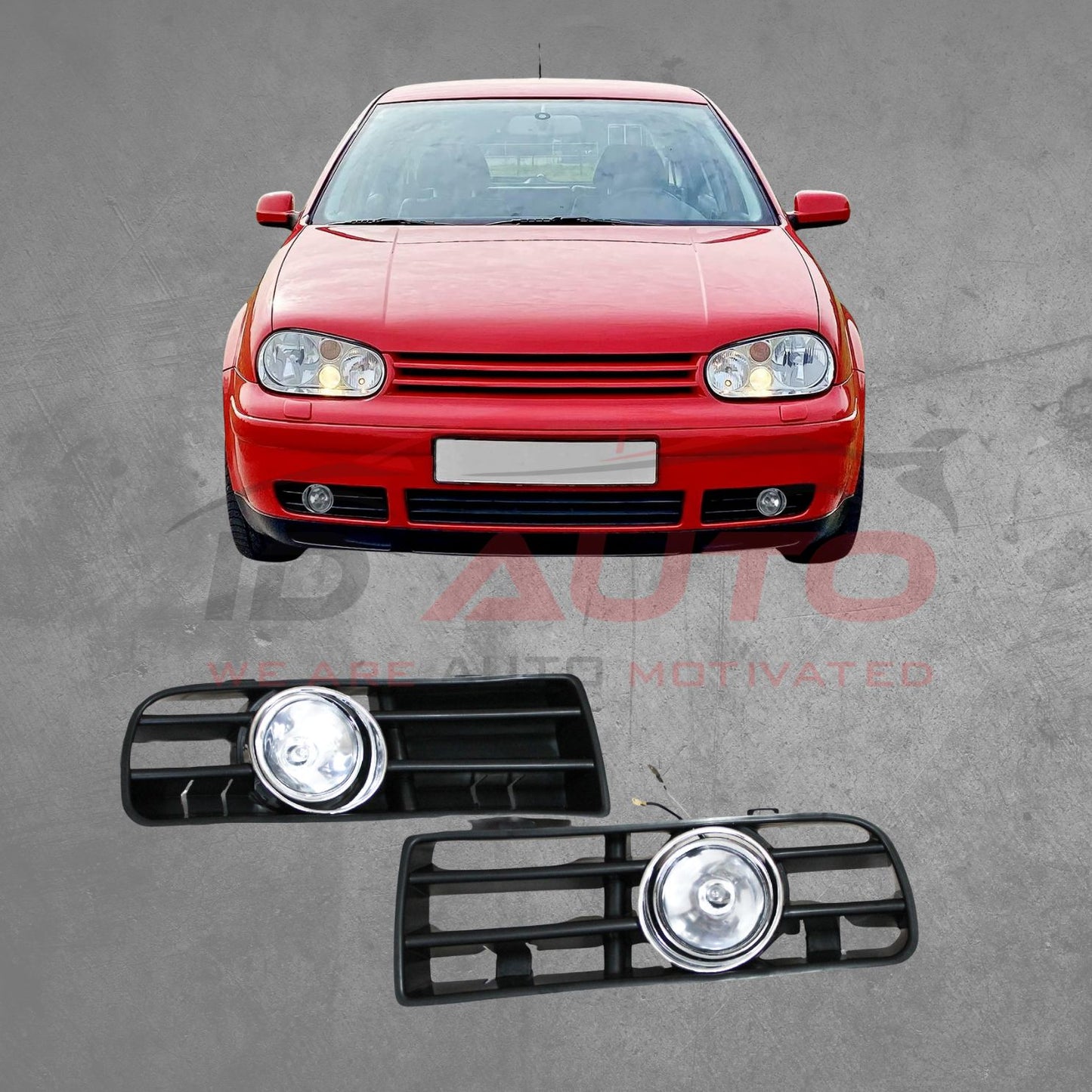 Фарове за мъгла (халогени) за VW Golf 4 (1997–2006) – бели, комплект нови халогенни фарове за Фолксваген Голф 4
