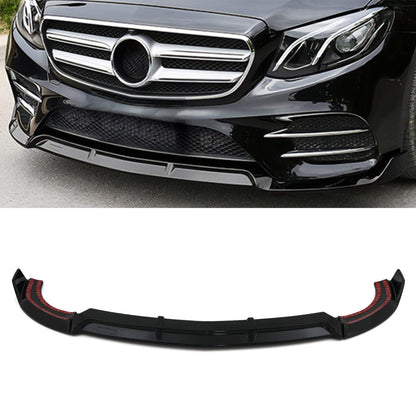 Преден лип спойлер – Mercedes E-Class W213 (2016–2020), черен гланц