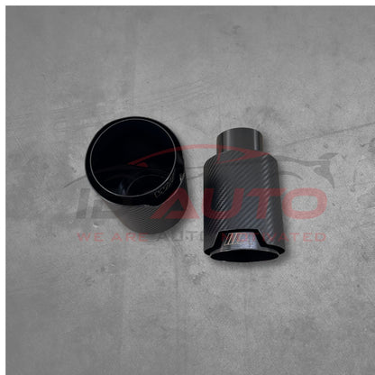 Накрайник за ауспух - черен - фи 60 / 90 изход - 1бр.