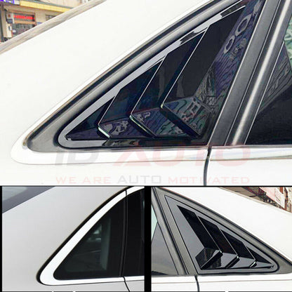 Тунинг добавки за задни странични стъкла – Audi A4 B8.5 (2008–2015), черен гланц