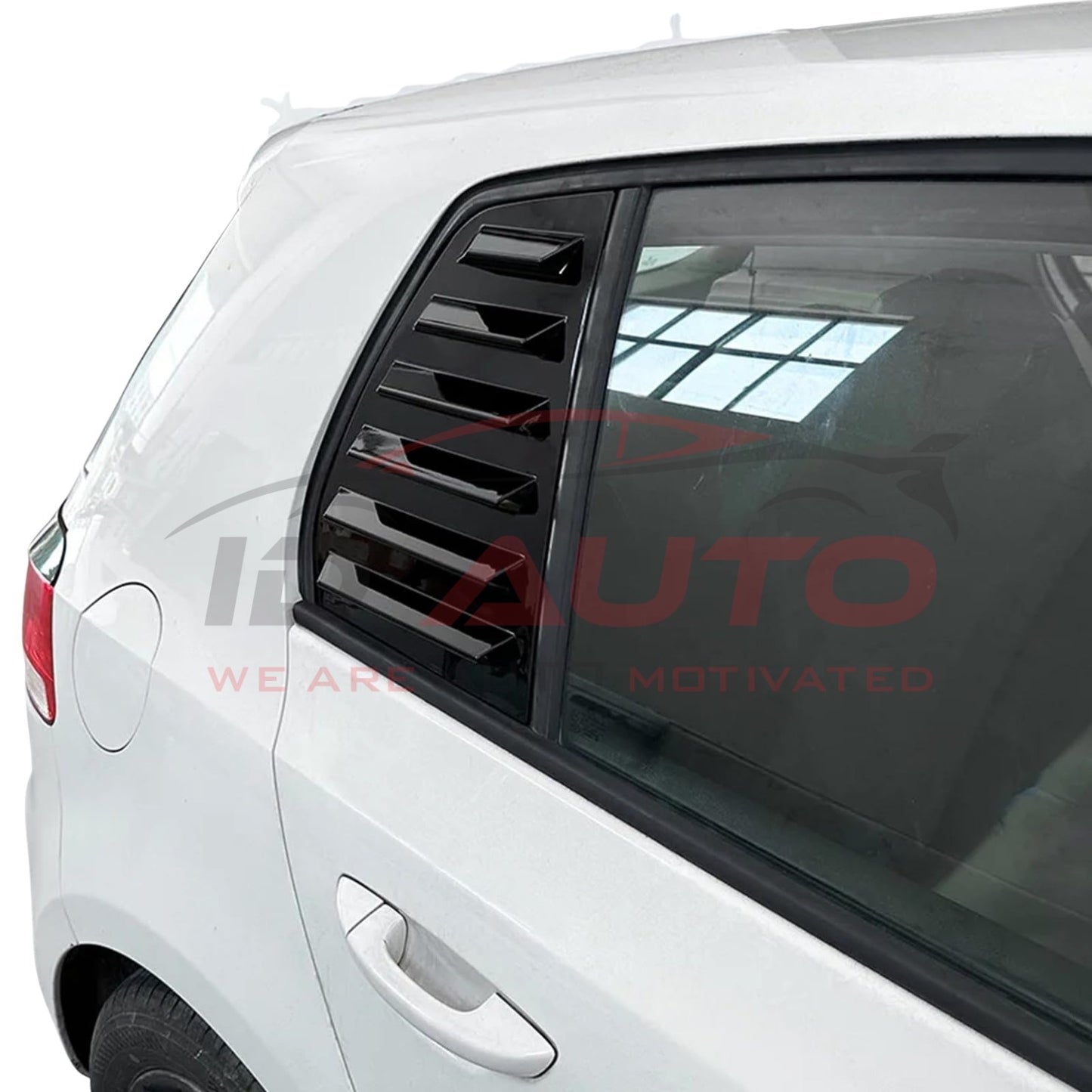 Тунинг добавки за задни странични стъкла – VW Golf 6 (2008–2012), черен гланц