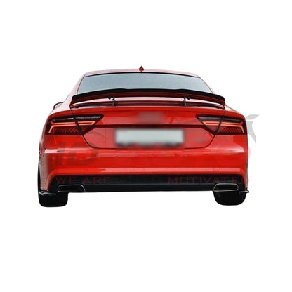 Тунинг лип спойлер за багажник – Audi A7 C7 (2010–2018), черен гланц