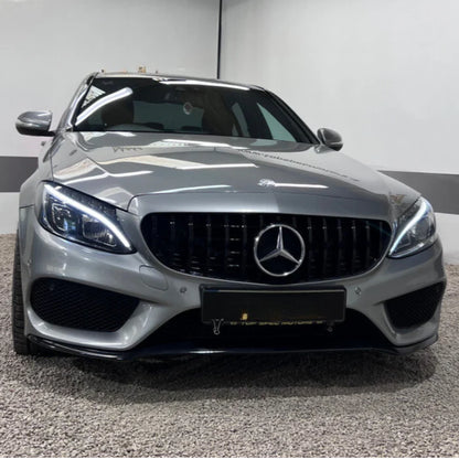 Тунинг решетка за Mercedes C-Class W205 (2014–2018) – GT визия черен гланц
