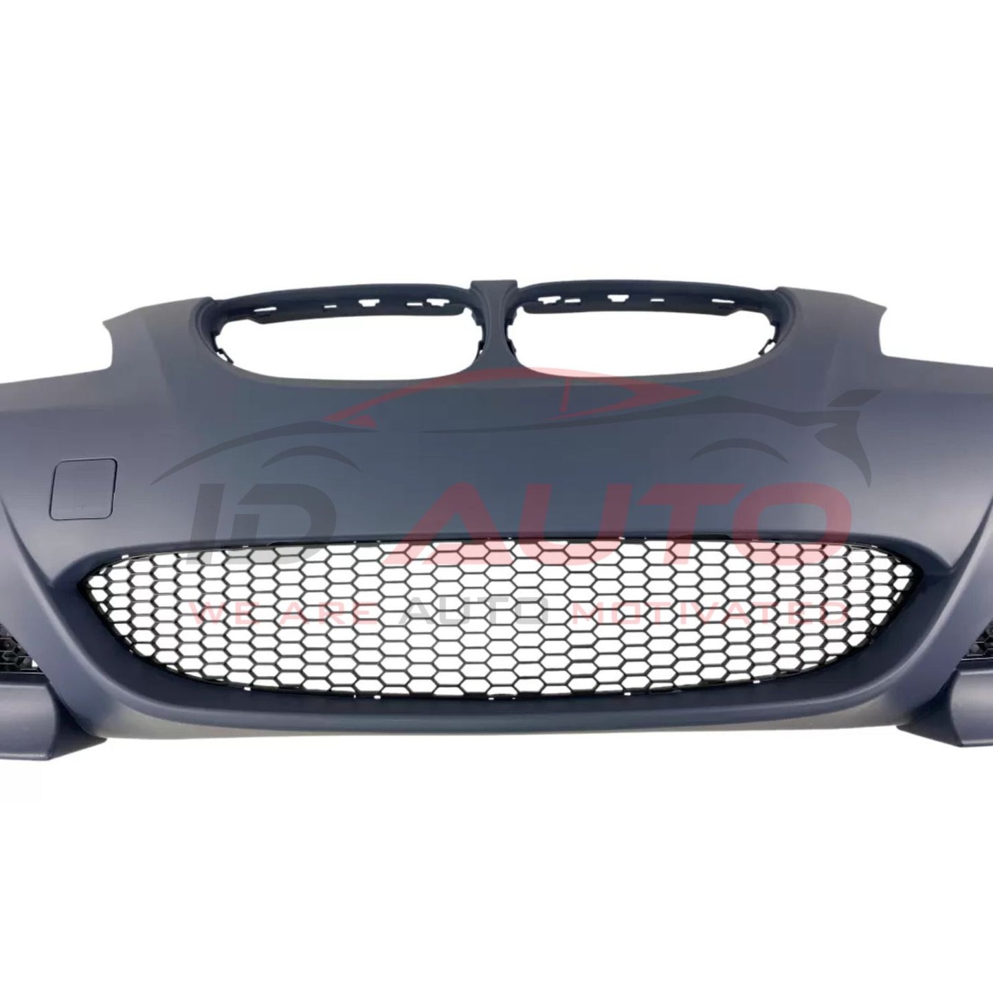 Предна броня за BMW E60/E61 – M5 стил, с решетки, с отвори за парктроник 24 мм, грундирана
