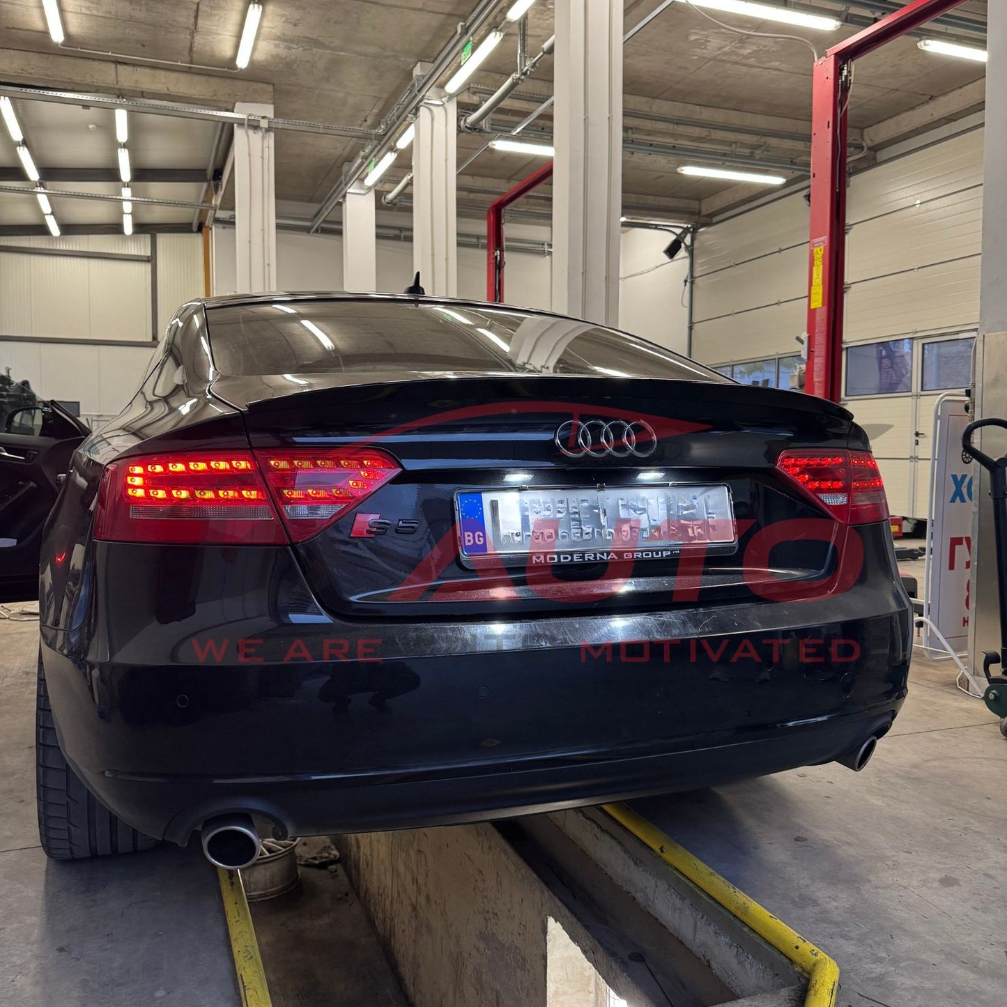 Спойлер за багажник (лип) – Audi A5 8T8 Sportback (2009–2016), черен гланц
