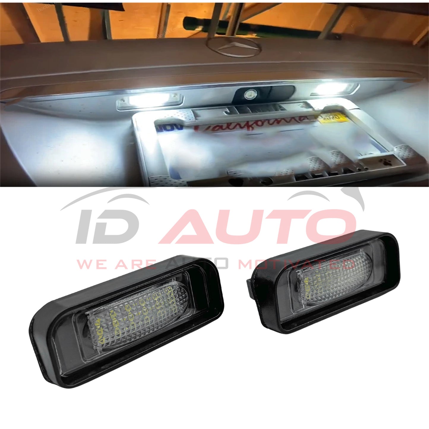 LED плафони за заден номер на Mercedes S-Class W220 – Canbus, без грешки