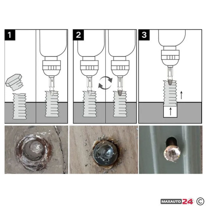 Екстрактори за развиване на болт 188 4бр/к-т