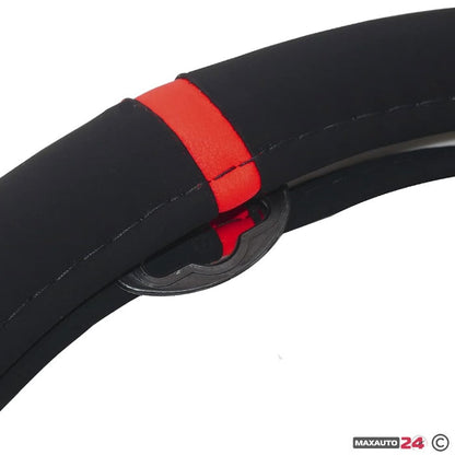 КАЛЪФ ЗА ВОЛАН BOSS  ВЕЛУР 38 СМ - ЧЕРВЕН