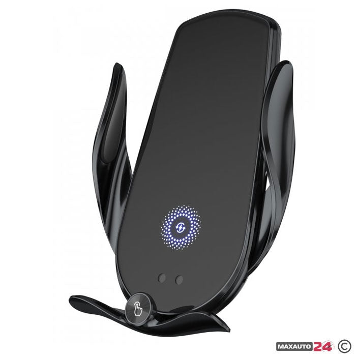 Поставка за телефон с Wireless Charger - Черна