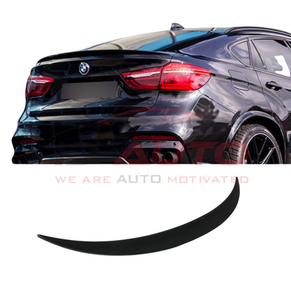Спойлер лип за багажник – BMW X6 F16 (2014–2019), черен гланц