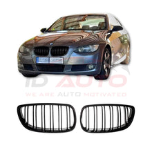 Бъбреци за BMW E92 / E93 (2006 - 2010) Двойни Черен Гланц