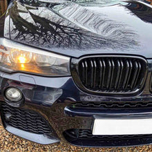 Двойни решетки (бъбреци) за BMW X3 F25 и X4 F26 (2010–2018) – черен лак