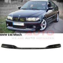 Преден CSL Лип Спойлер за BMW E46 M-Tech Броня Черен Гланц
