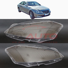 Стъкла / капаци за фарове – Mercedes S-Class W221 (2005–2009) – комплект