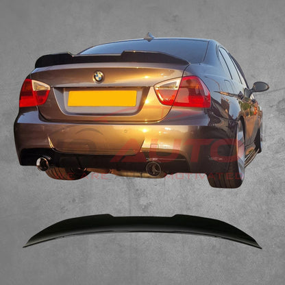 Спойлер за багажник (лип) PSM – BMW 3 Series E90 (2005–2011), черен гланц
