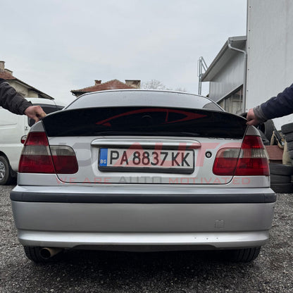 CSL Спойлер за BMW E46 Седан (1998–2006) – Черен гланц, Injection Mold качество