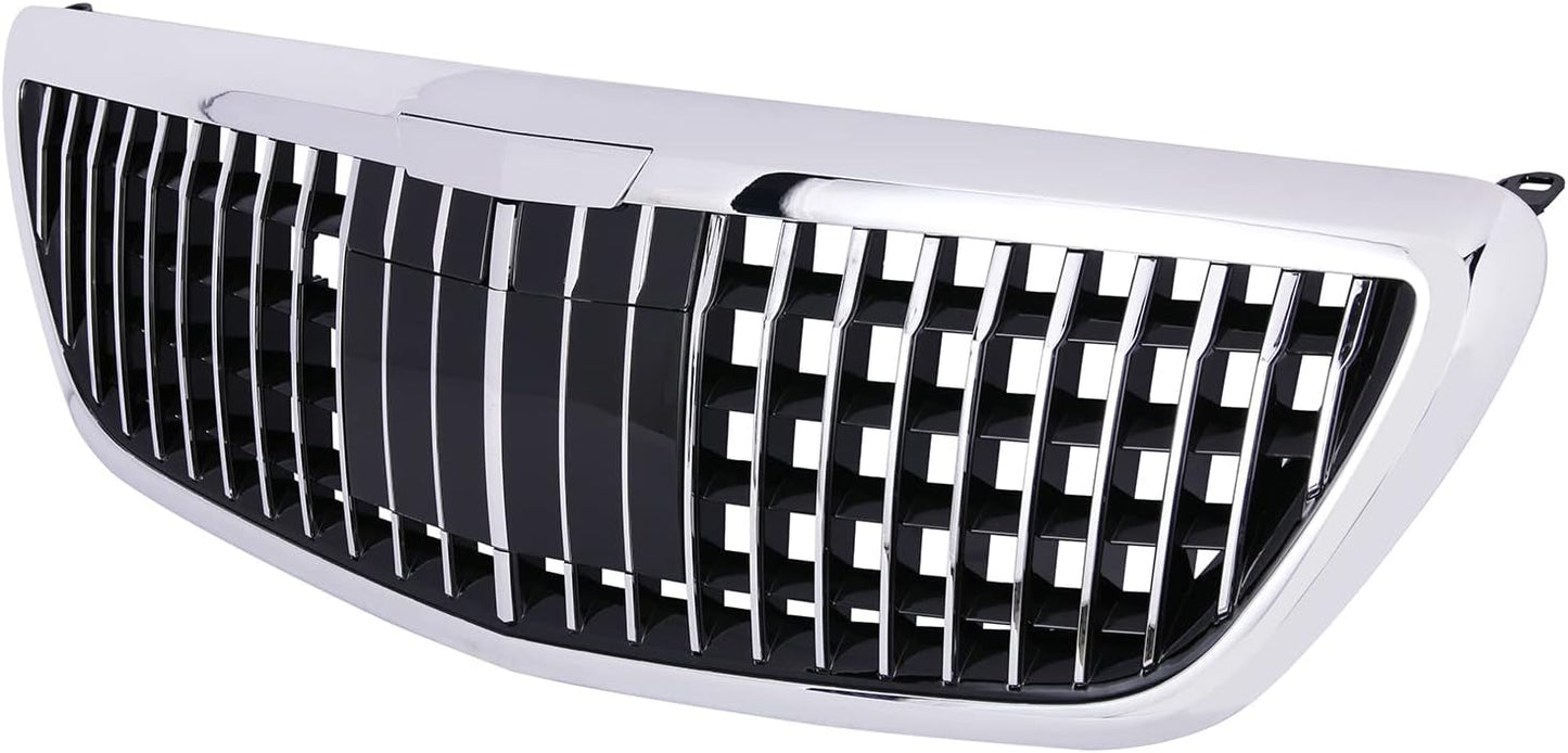 Maybach Решетка за Mercedes S-Class W222 Facelift (2017-2020) – Silver Chrome
