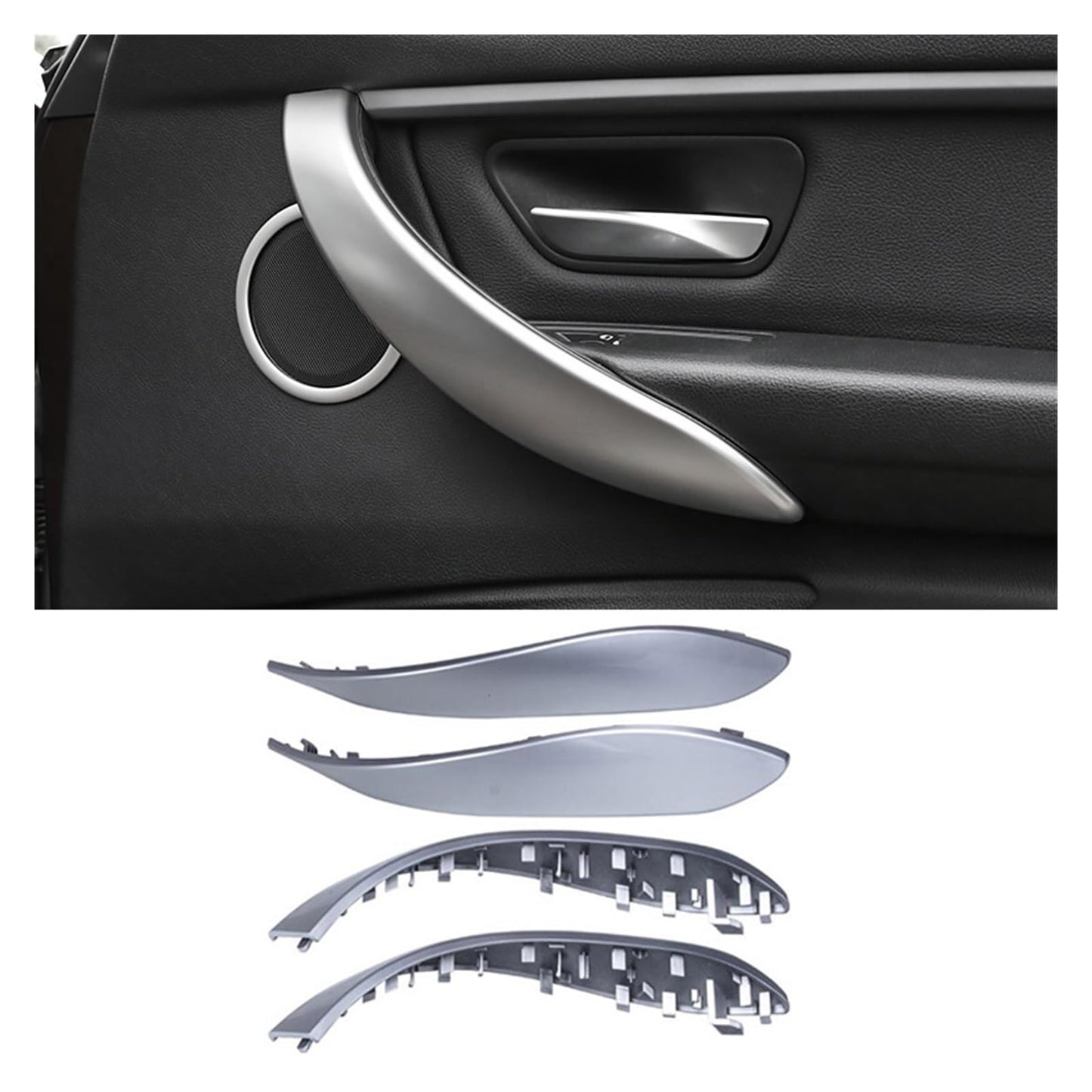 Вътрешни дръжки за врата BMW F30 / F31 / F32 / F33 / F34 / F36 – Сив мат 1бр.