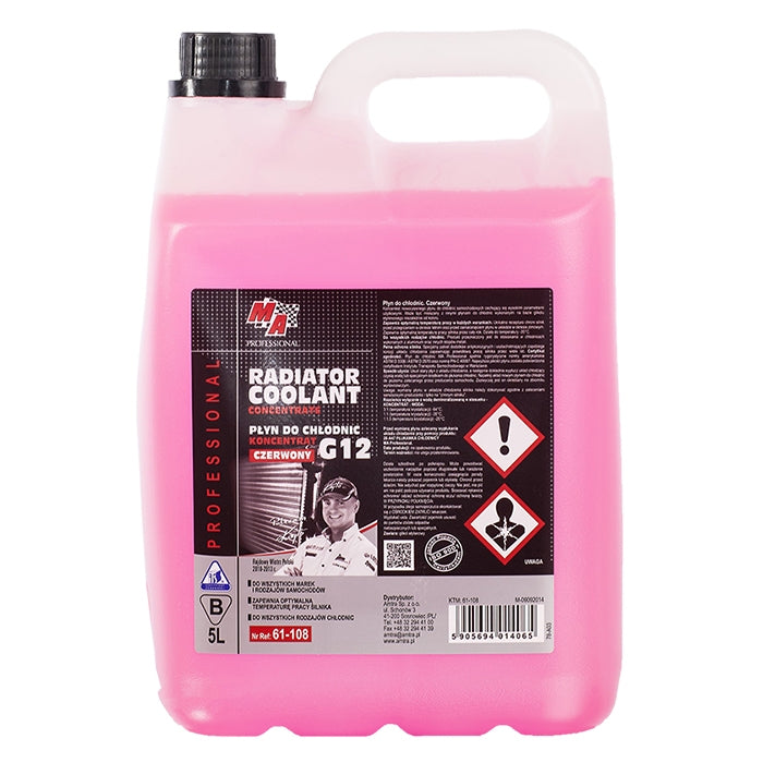 Антифриз G12 / 5л. концентрат червен Moje Auto
