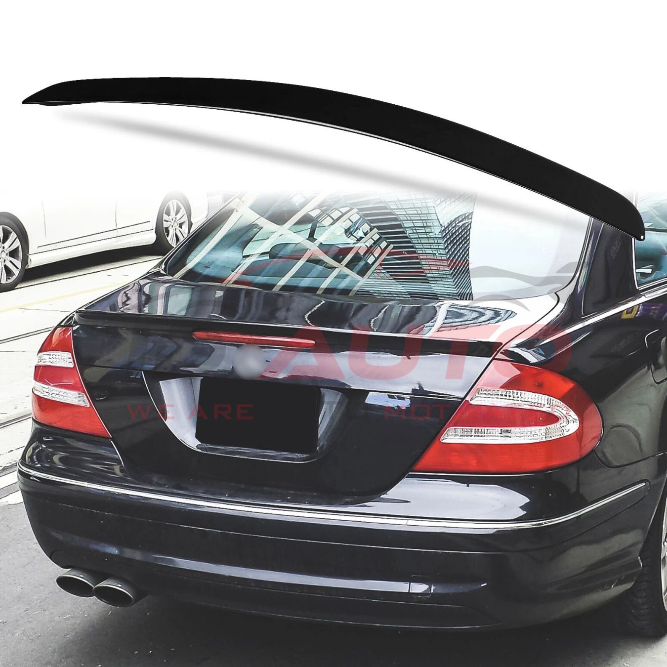 Спойлер за багажник Mercedes CLK W209 (2002–2009) – Черен гланц