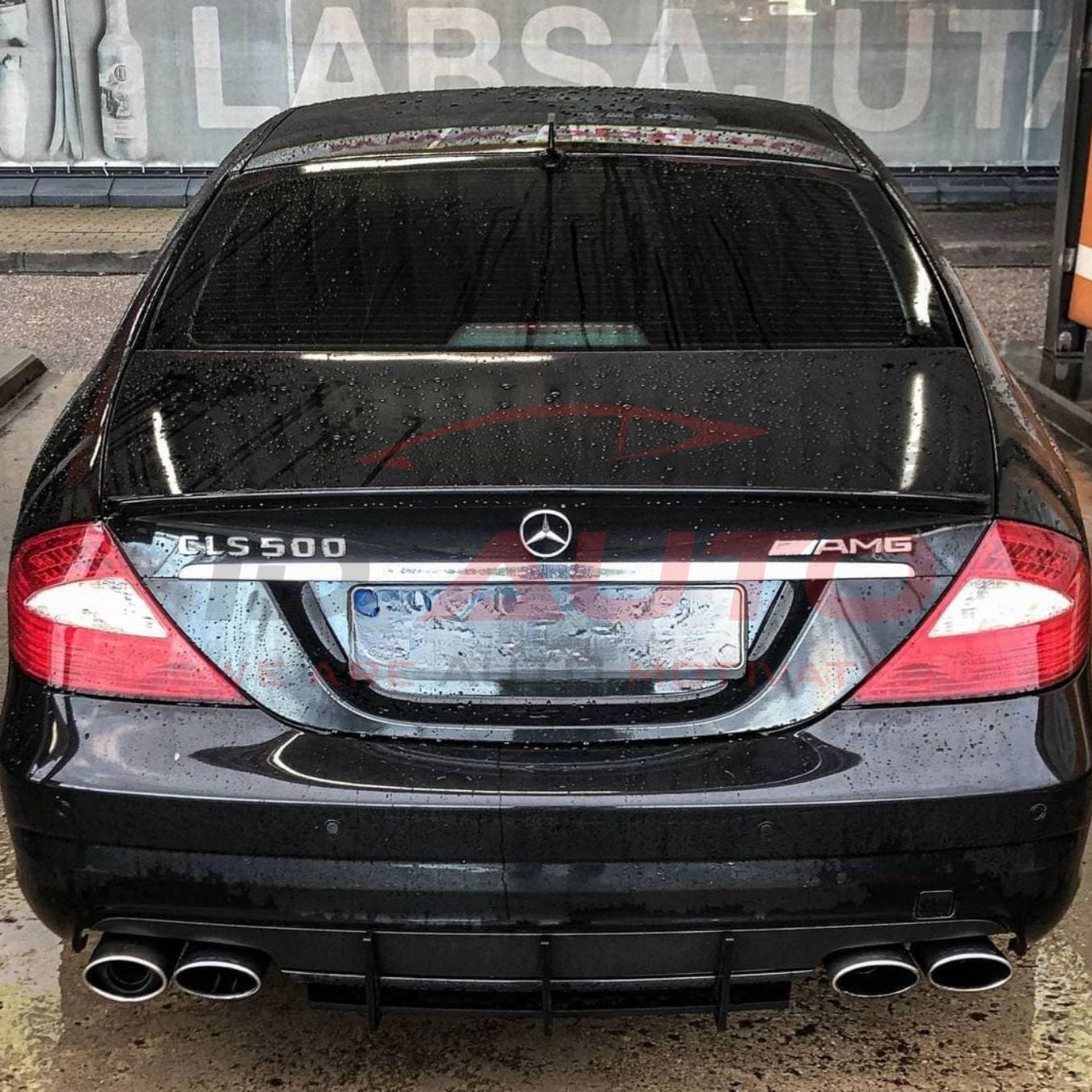 Спойлер за багажник Mercedes CLS W219 (2004–2010) – Черен гланц