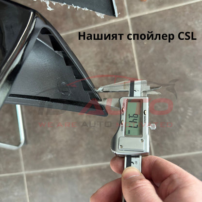 CSL Спойлер за BMW E46 Седан (1998–2006) – Черен гланц, Injection Mold качество