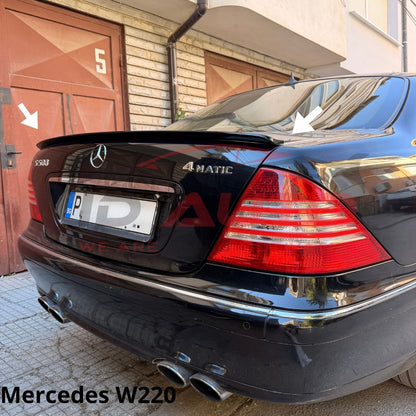 Спойлер за багажник Mercedes S-Class W220 1998–2005 – черен гланц