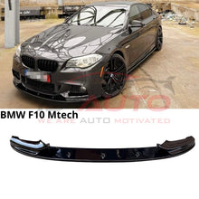 Преден Лип Спойлер за BMW F10 M-Tech (2010-2017) Черен Гланц