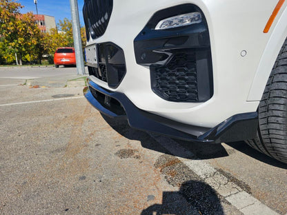 Преден лип спойлер за BMW X5 G05 (2019-2023) M Sport – черен гланц