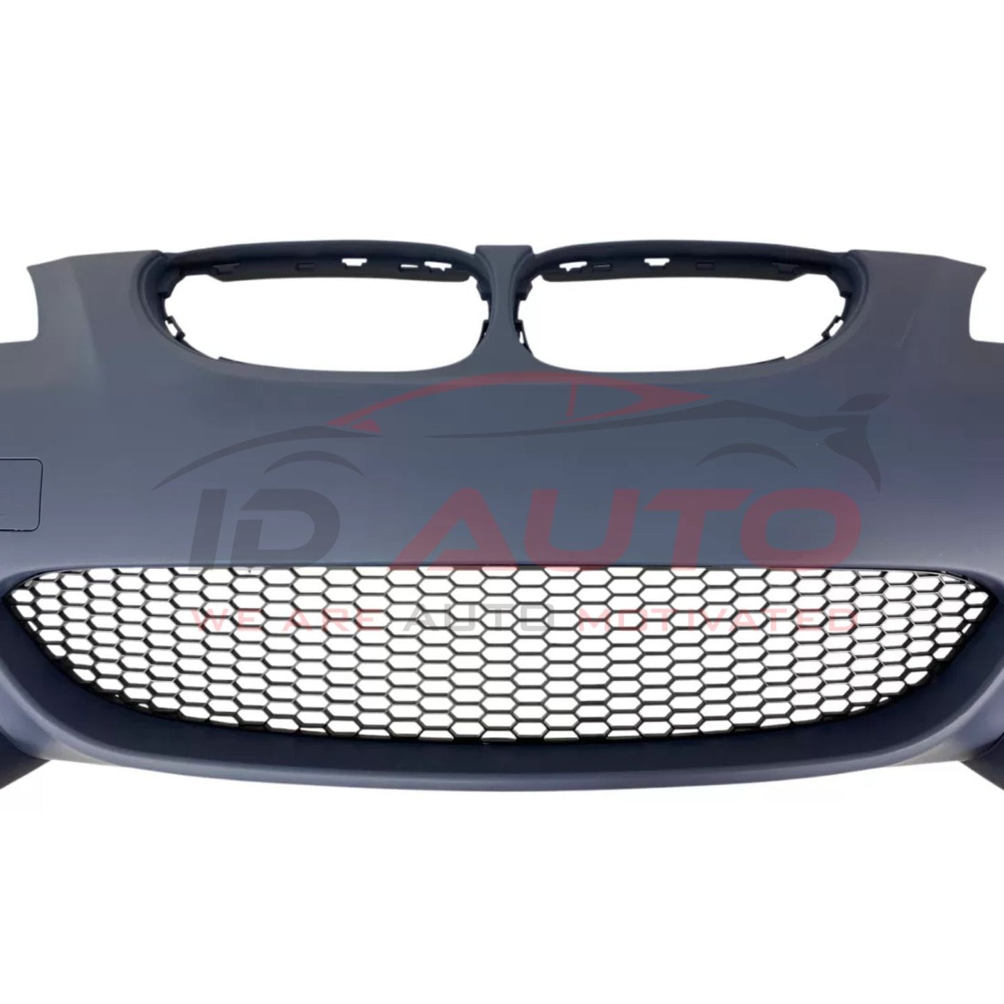 Предна броня за BMW E60/E61 – M5 стил, с отвори за халогени, грундирана, с държачи за парктроник 24 мм