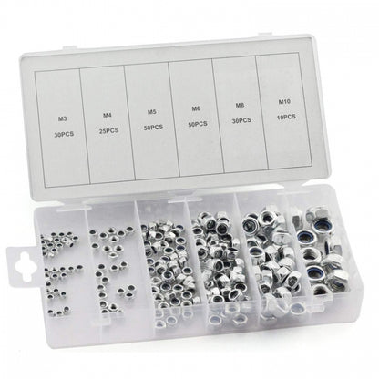 Кутия метални гайки 195 броя