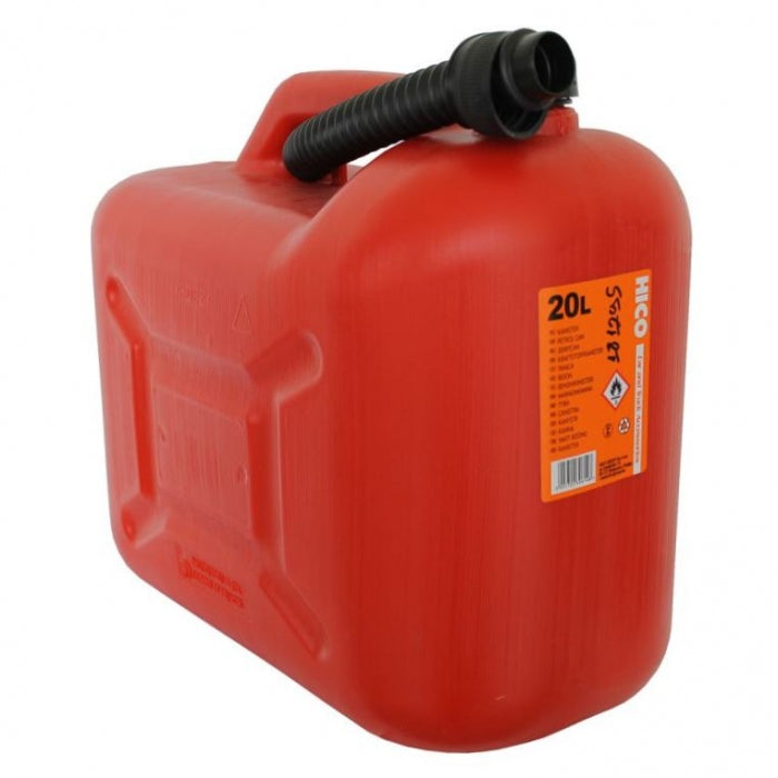 Пластмасова туба за гориво с накрайник HICO - 20L