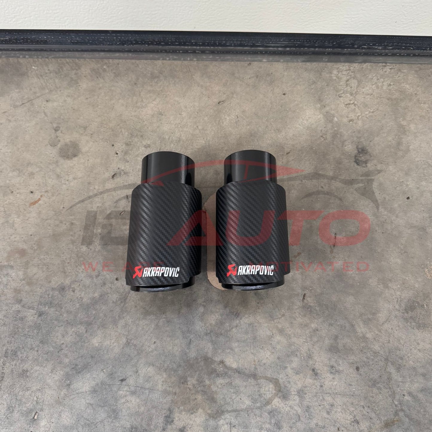 Накрайник за ауспух - черен - 1бр. - 76мм на фи60мм