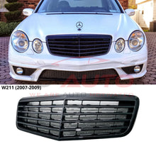 Черна решетка за Mercedes E-Class W211 Facelift (2007-2009) – Gloss Black