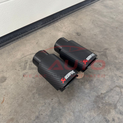 Накрайник за ауспух - черен - 1бр. - 76мм на фи60мм