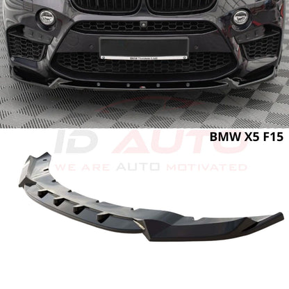 Преден лип спойлер MX за BMW X5 F15 (2013-2018) – Черен гланц