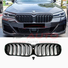 Двойни бъбреци (решетки) BMW G30 / G31 Фейс (2020+) – М5 дизайн, Черен гланц