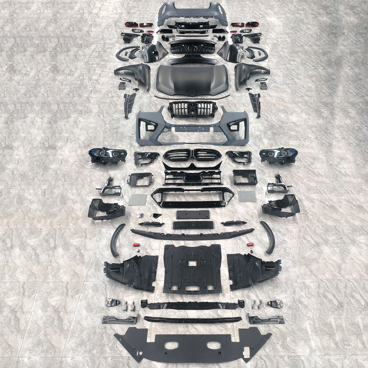 Боди кит за BMW X6 E71 (2008–2014) – конверсия към X6 M G06 LCI дизайн