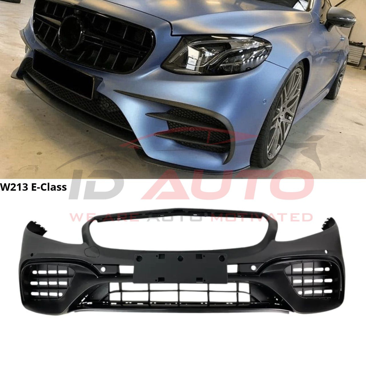 Предна броня за Mercedes-Benz E-Class W213 (2016–2019) – AMG E63 дизайн
