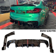 Заден дифузьор с F1 стоп и странични добавки за BMW G30 G31 - M5 визия  – Черен гланц