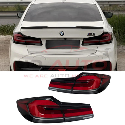Комплект Конверсия BMW G30 Пре-фейс към Фейс (2017-2020 -> 2021+) – M tech Брони, LED Фарове и LED Стопове
