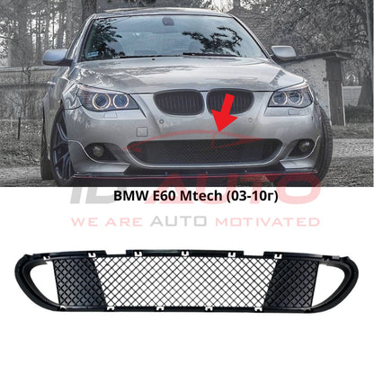 Решетка за предна броня BMW E60 / E61 M-Tech (2003-2010) – комплект с 2 странични капачета