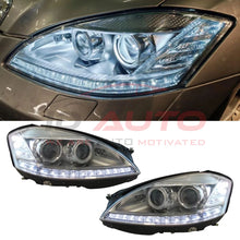 Кристални LED Фарове за Mercedes S-Class W221 (2005-2008) – D1S / H7, AFS