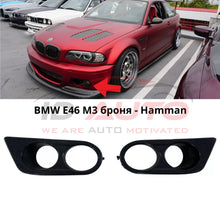 Капаци за халогени за BMW E46 M3 броня – Hamann Style – комплект 2 броя