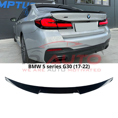 Спойлер за багажник BMW 5 Series G30 (2017-2023) – M4 Style, черен гланц