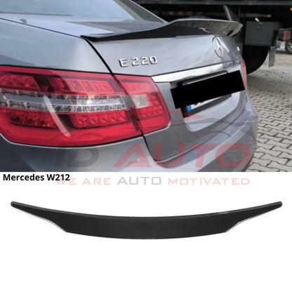 Спойлер за заден капак Mercedes E-Class W212 (2009-2016) PSM Style – черен гланц
